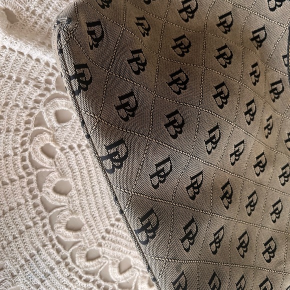 Dooney & Bourke Tan and Black Canvas Purse - Picture 8 of 14